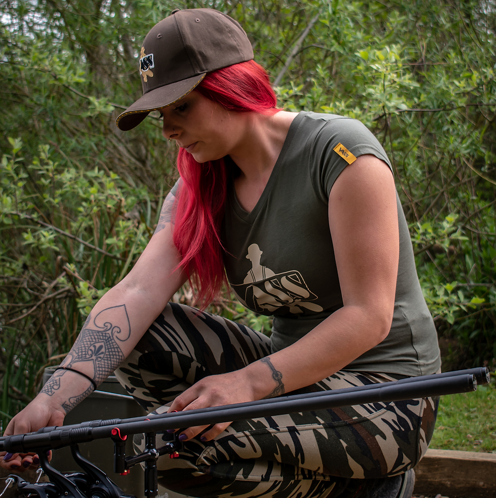 Thumbnail: Vass Waders and Rainwear Ladies Printed V Neck T-Shirt