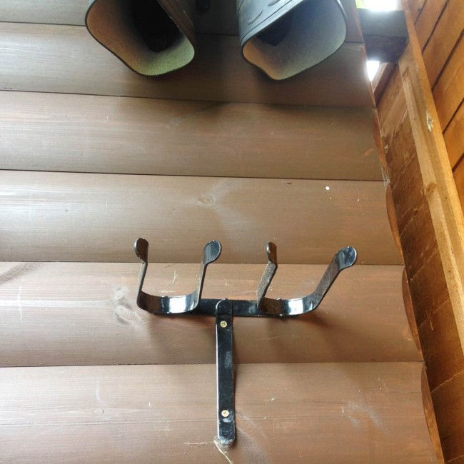 Thumbnail: Vass Waders and Rainwear Metal wall mounted wader and boot hanger for storeage and drying