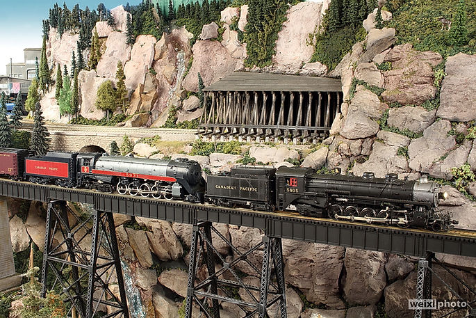 Double Header on Twin Butte Bridge