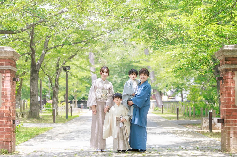 家族みんなで着物