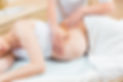Close to the female hands of a massage t