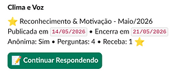 Brilhou no Slack - convite para pesquisa