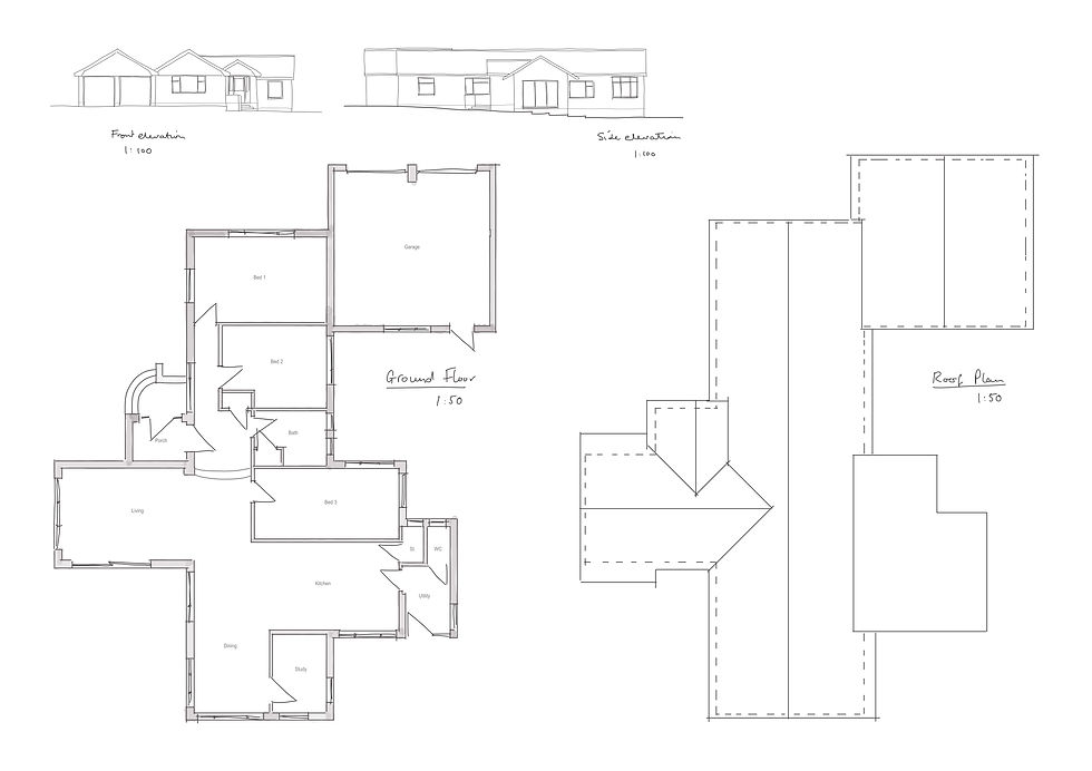 Existing sketch plans