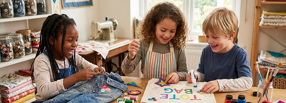 Peluches créées dans les ateliers loisirs couture de Bobines et Combines