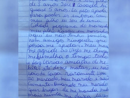 Homem é preso em Goiás após esposa escrever carta pedindo por socorro: ‘Não quero mais apanhar’