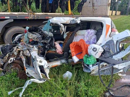 Condutor de veículo de escolta morre em acidente na BR-414 em Goiás.