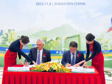 Goiás firma parceria com chinesa Huawei