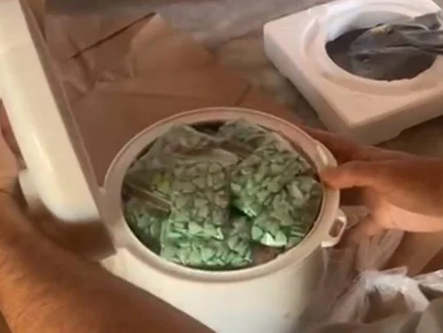 Vídeo: PMGO descobre transporte de ecstasy dentro de panela elétrica