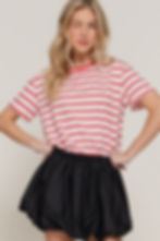 Thumbnail: Striped Tshirt Red