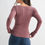 Thumbnail: Scoop Neck Long Sleeve Mauve