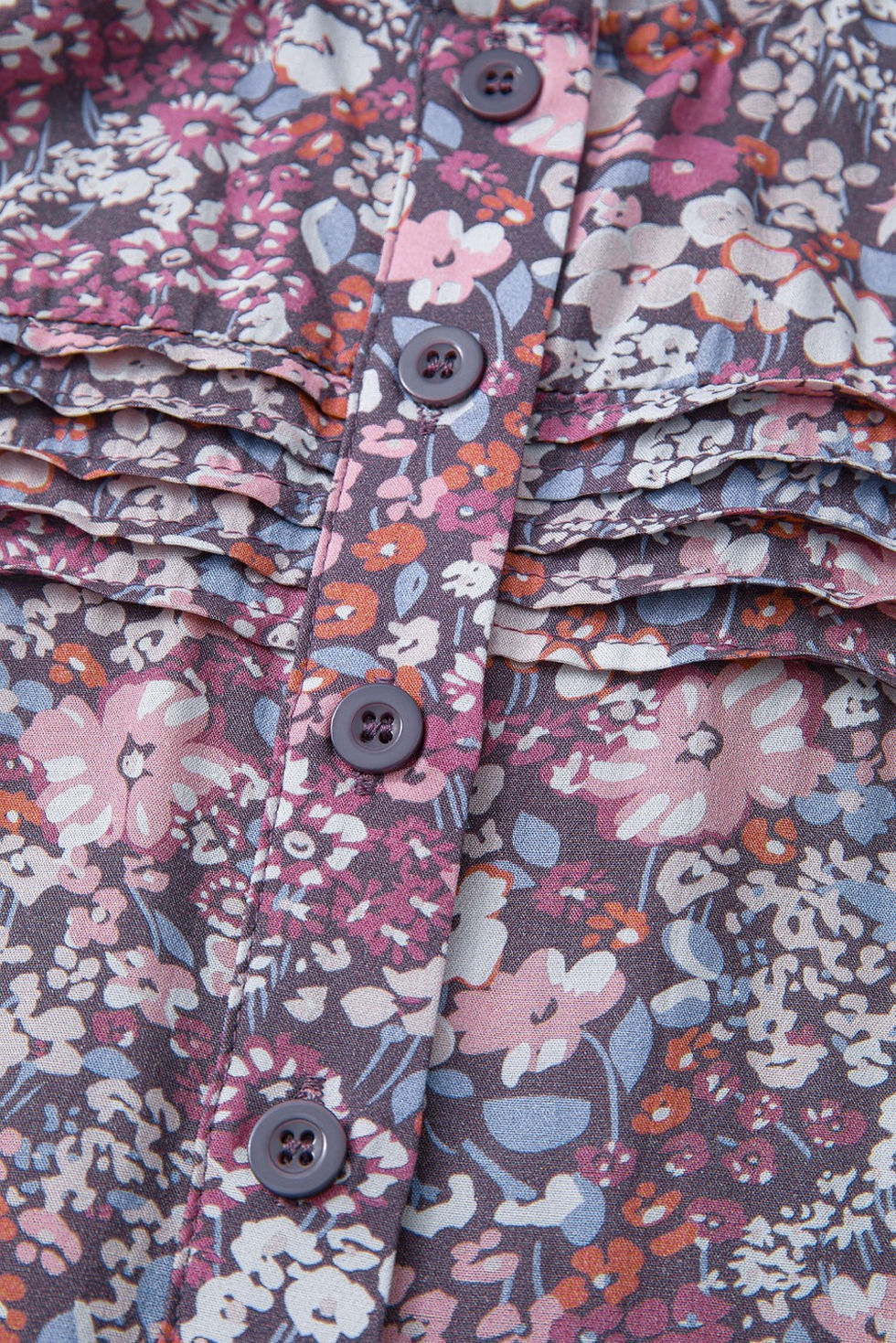 Thumbnail: Purple Floral Pleated Tank