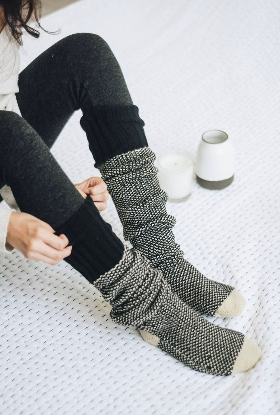 Thumbnail: Two Tone Lounge Socks