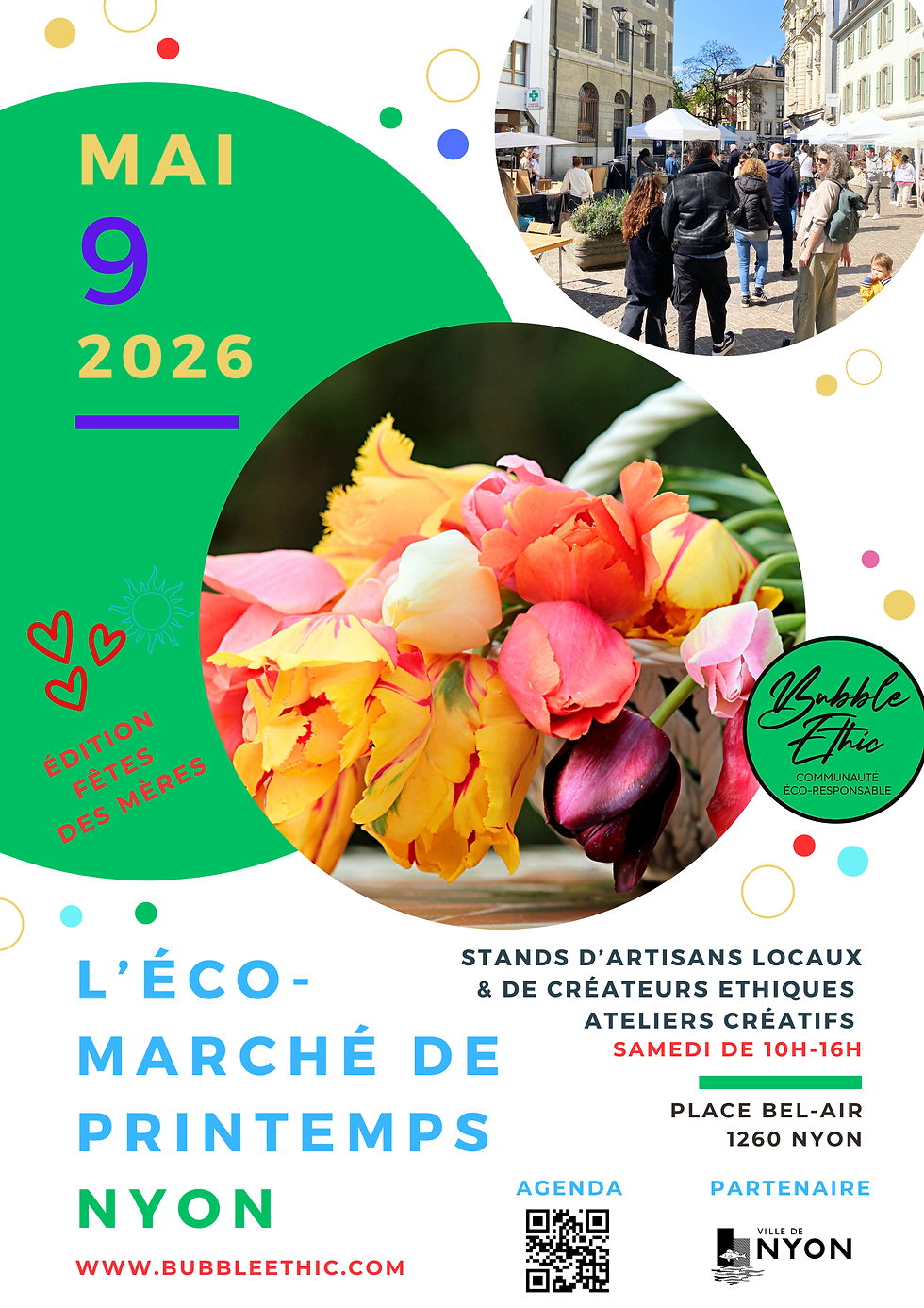 L'éco-marché de printemps, samedi 9 mai 2025, Place Bel-Air