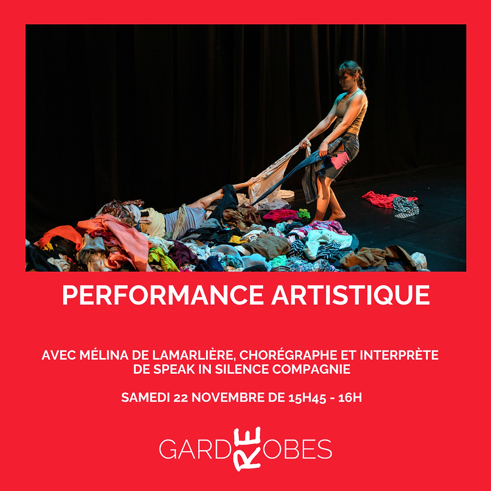 Performance de danse, samedi 22 nov. 2025 à 15h45