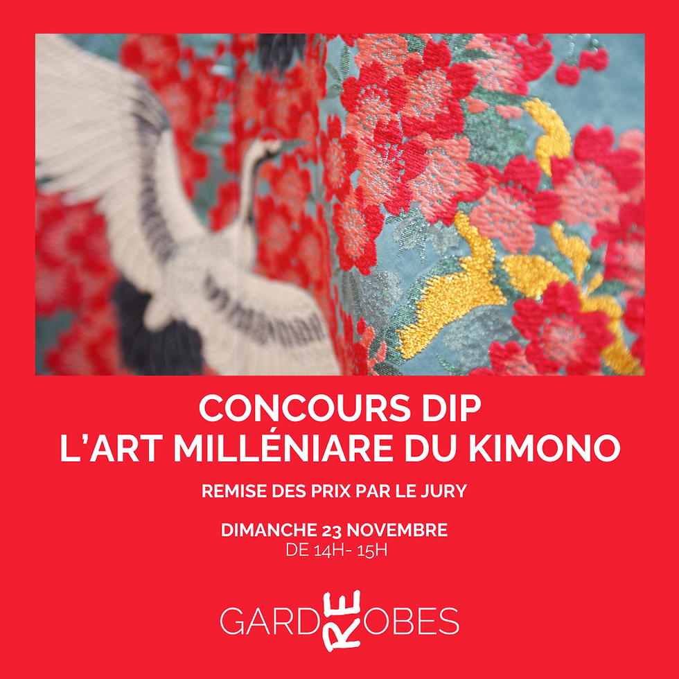 Concours DIP: L'art millénaire du kimono - remise des trophées
