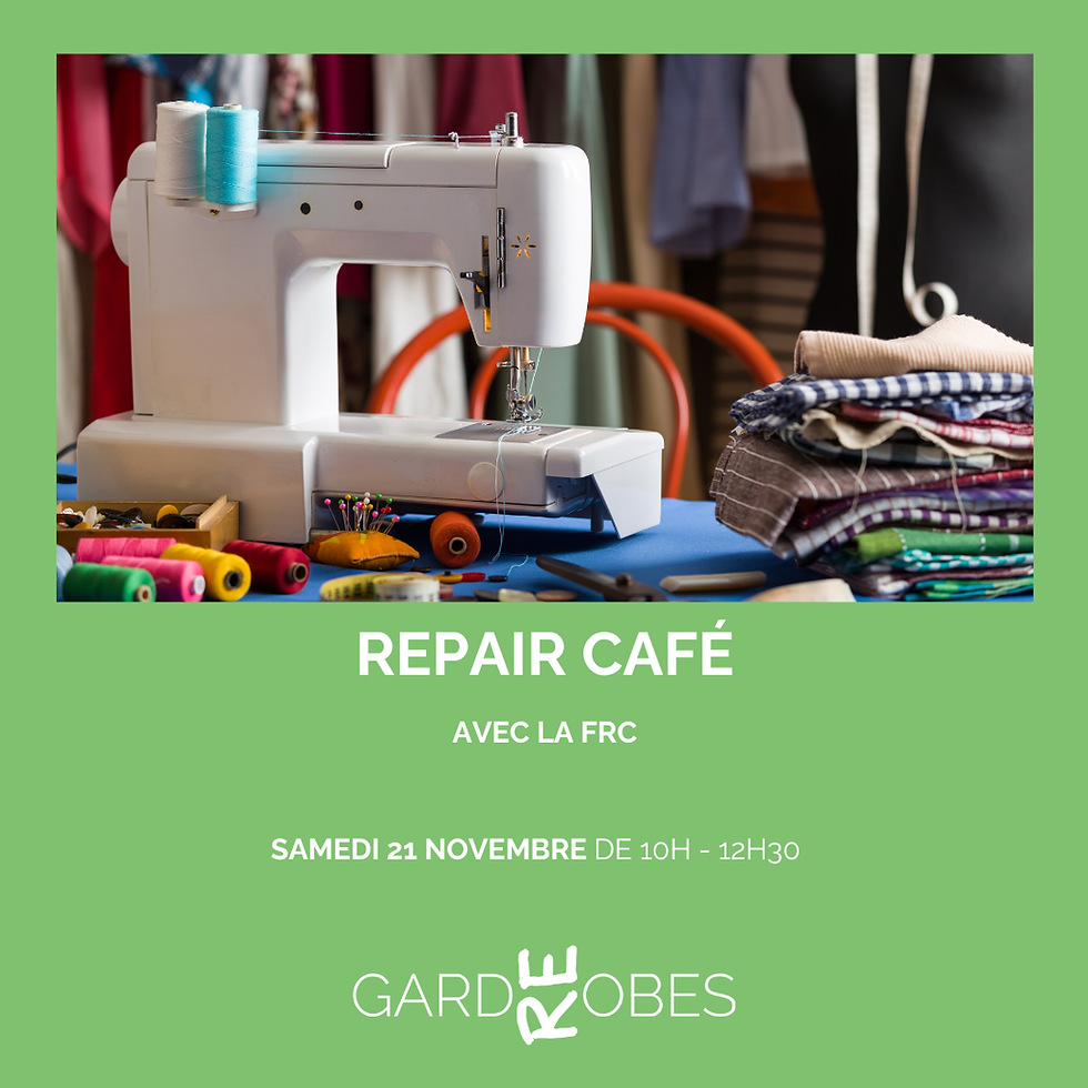 Repair Café - samedi 21 nov. 20256 de 10h-12h30 avec la FRC