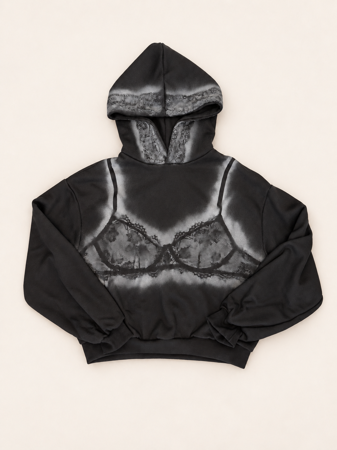 Black & White Bra Hoodie