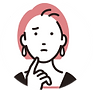 困っている女性のイラスト