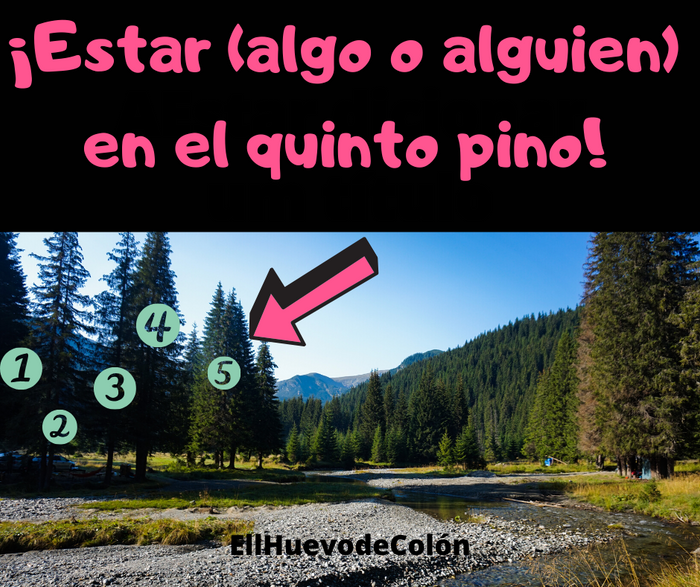 Estar en el quinto pino...