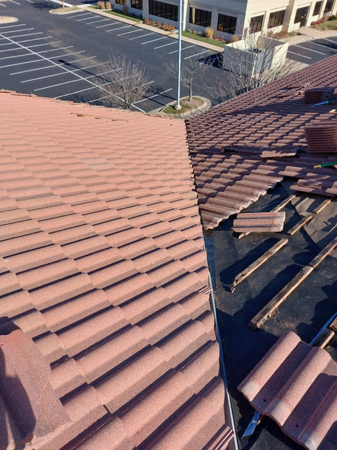 Clay tile roofing installation a business by Pure Construction in Wichita, KS