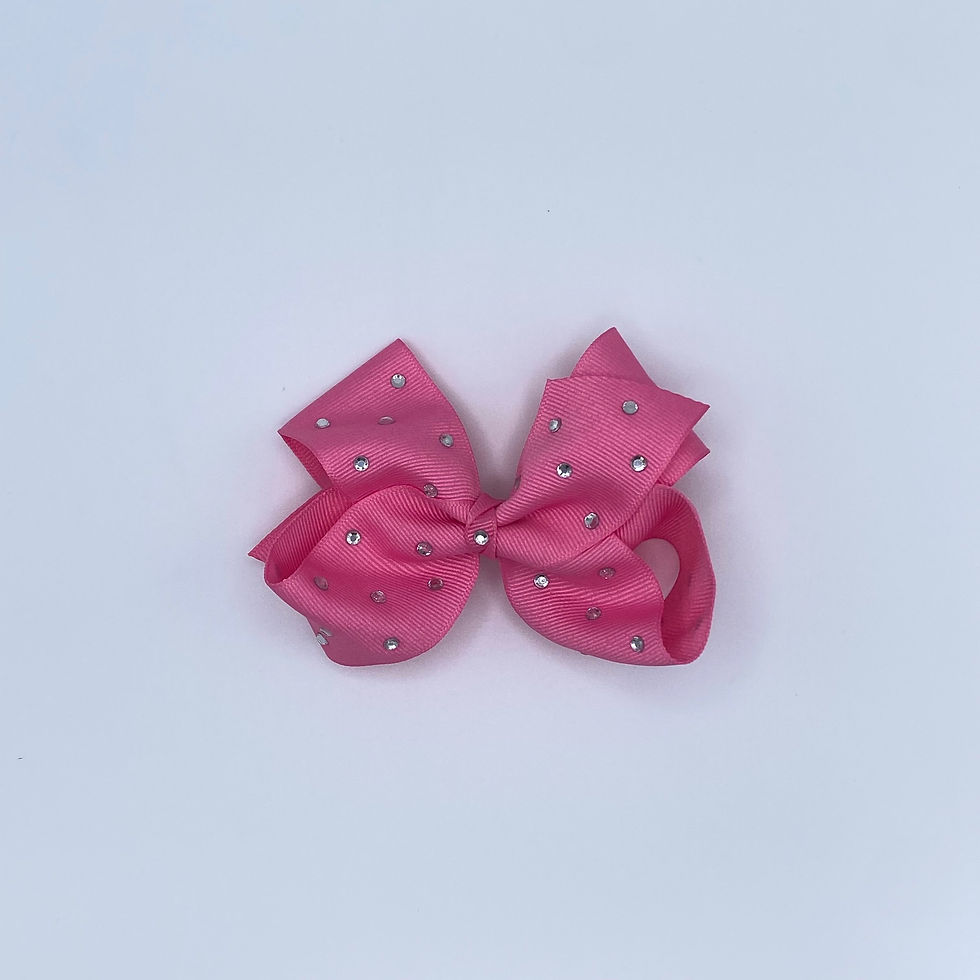 Thumbnail: Medium Grosgrain Bow with Rhinestones