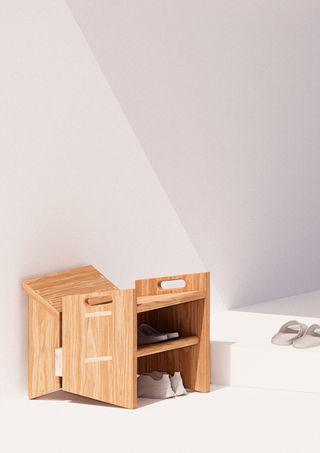 Shoe rack, furniture, Brazilian furniture design