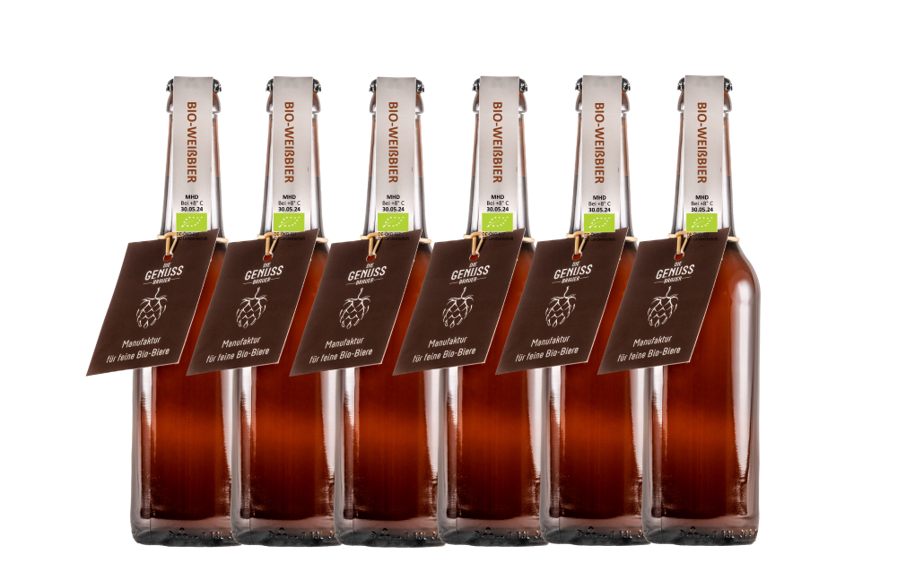 6 Flaschen Haunswieser BIO-Weißbier