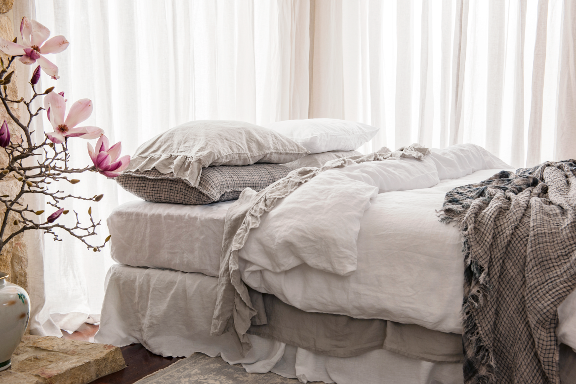 White Linen Duvet Cover