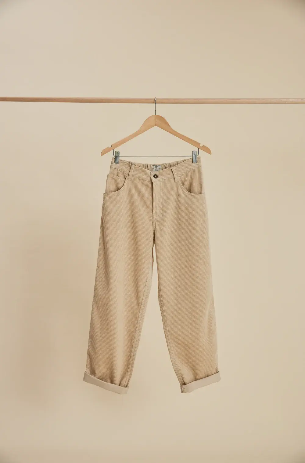 Dayton unisex cream cord pants