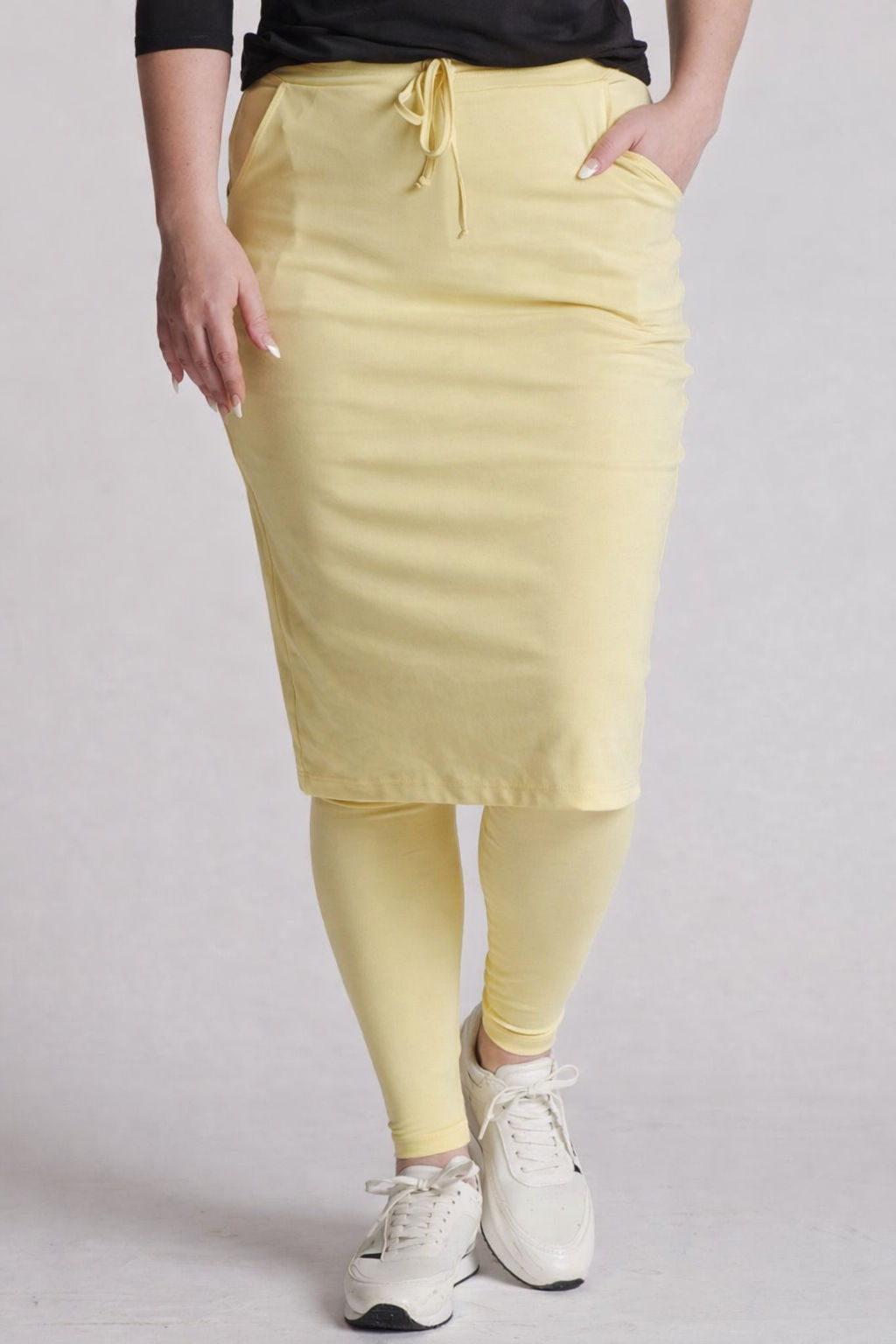Soft Yellow Athletic Skirt