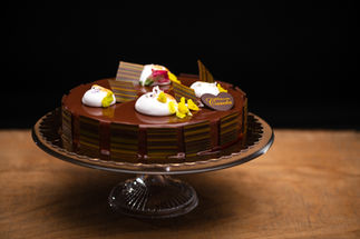 Bavarese al cioccolato con meringa