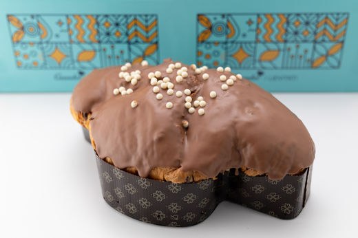 Colomba con copertura al cioccolato