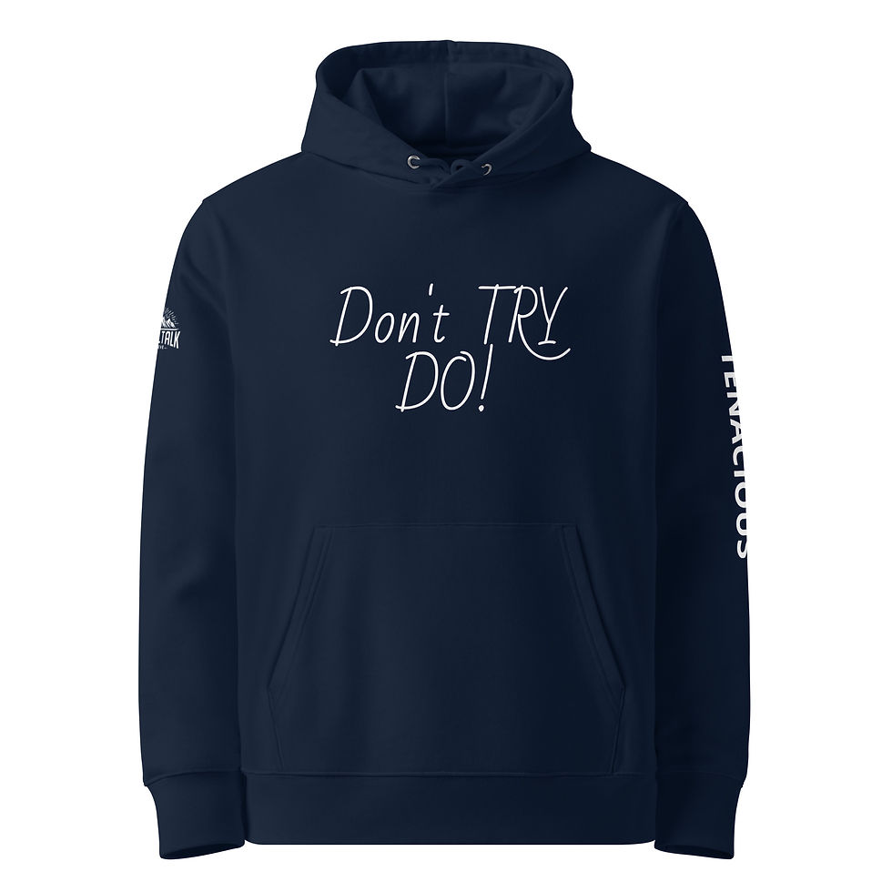 Thumbnail: Navy hoodie with "Don't TRY DO!" text