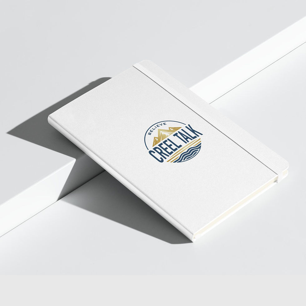 Thumbnail: White notebook with CREEL TALK logo