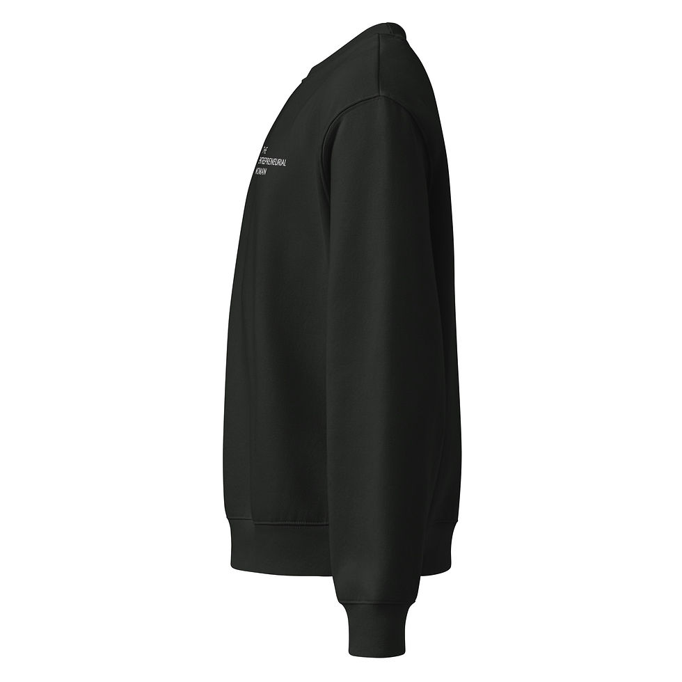 Thumbnail: Black sweatshirt, side view