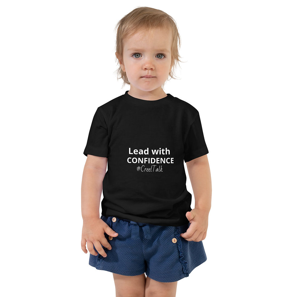 Thumbnail: Child in black t-shirt with 'Lead with CONFIDENCE #LiveTall' text