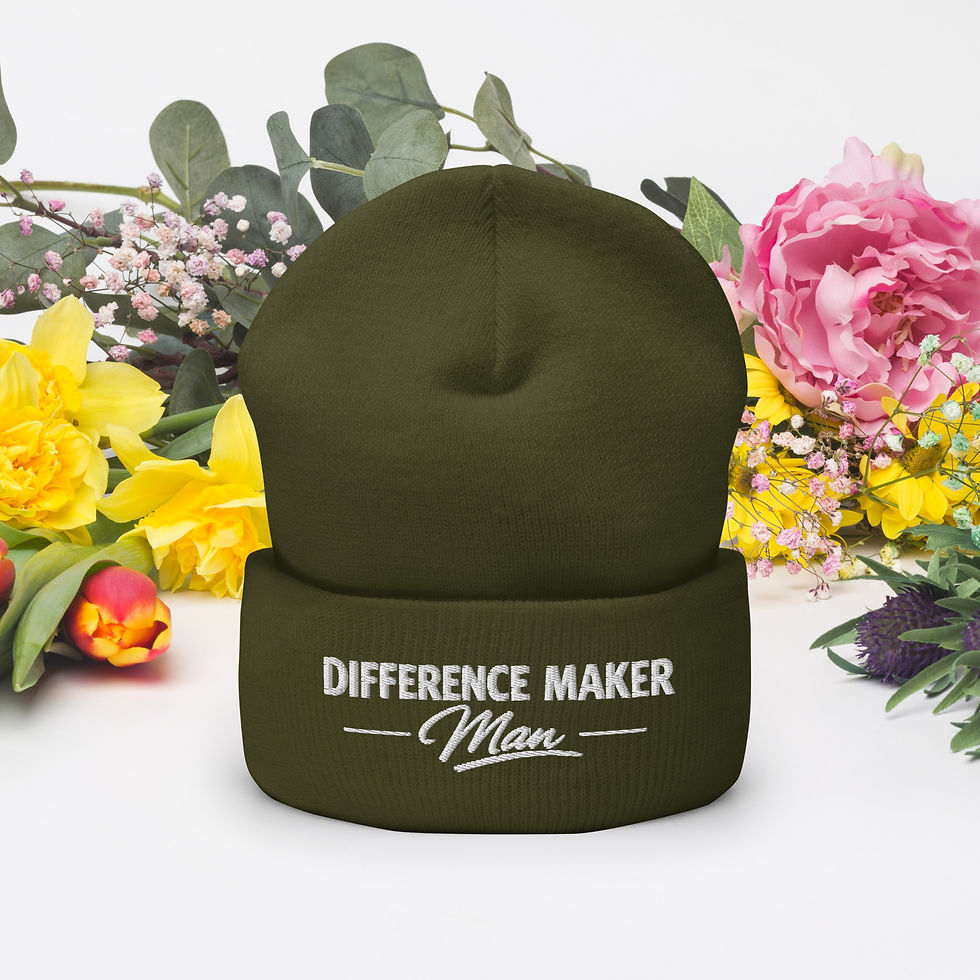 Thumbnail: Difference Maker Man - Cuffed Beanie copy copy