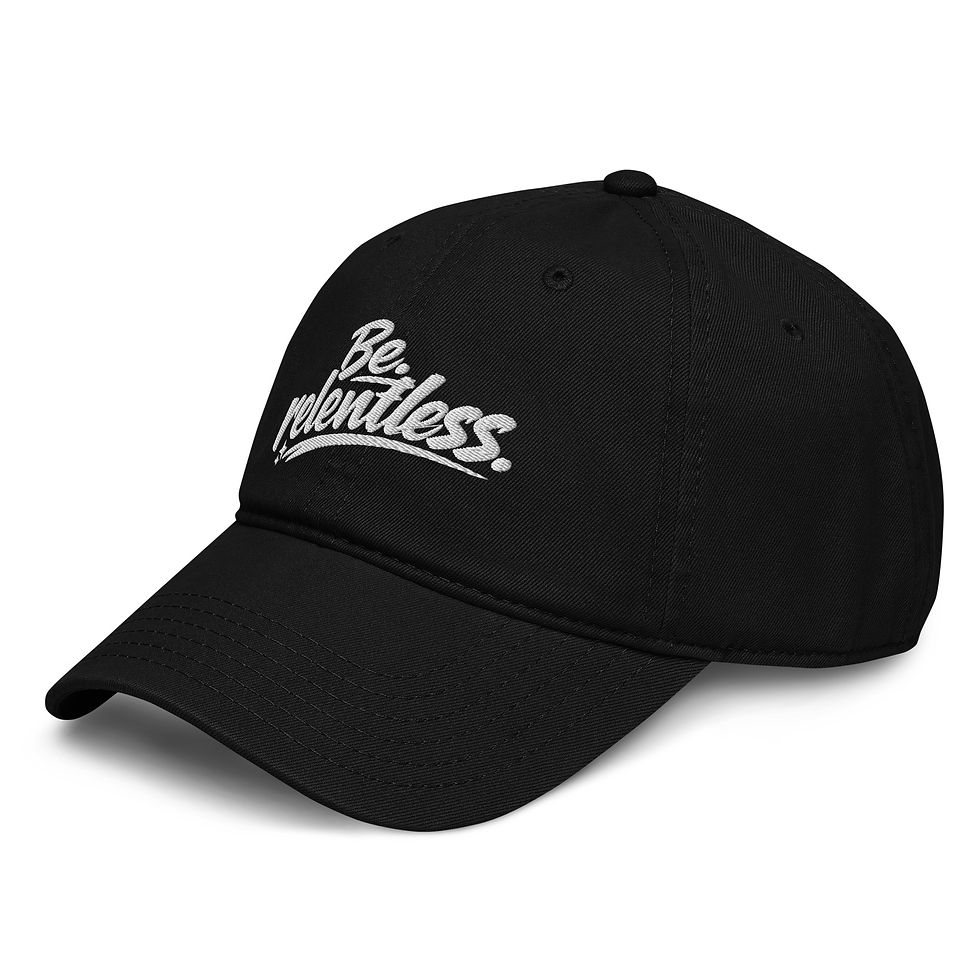 Thumbnail: Be Relentless - Garment washed baseball cap