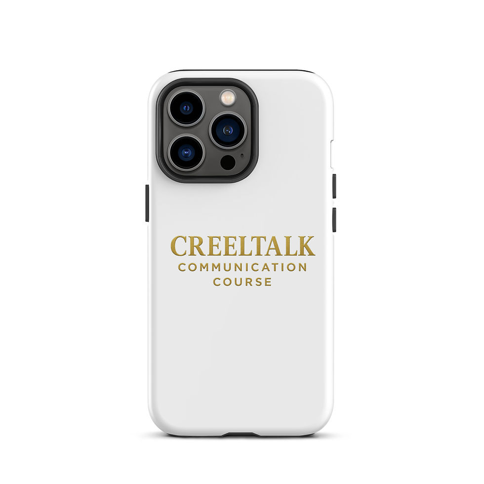Thumbnail: White phone case, CREELTALK COMMUNICATION COURSE