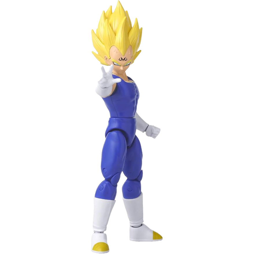 Figura de acción Majin Vegeta 6.5 pulgadas con detalles de Dragon Ball Super.