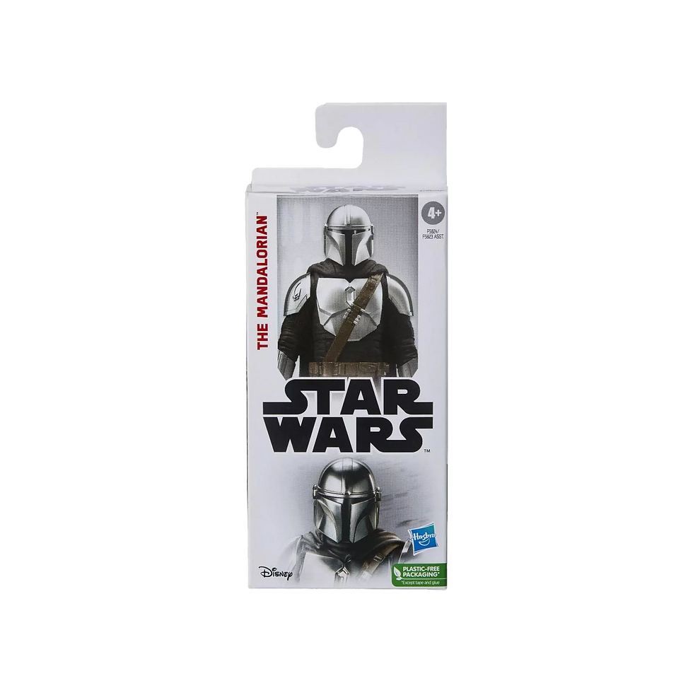 Figura de acción Star Wars The Mandalorian de 6 pulgadas, en su empaque original.