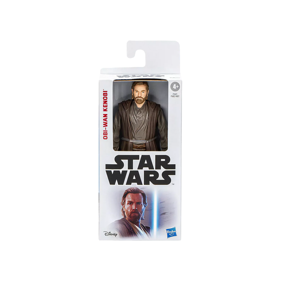 Figura de acción Star Wars Obi-Wan Kenobi de 6 pulgadas, en su empaque original.