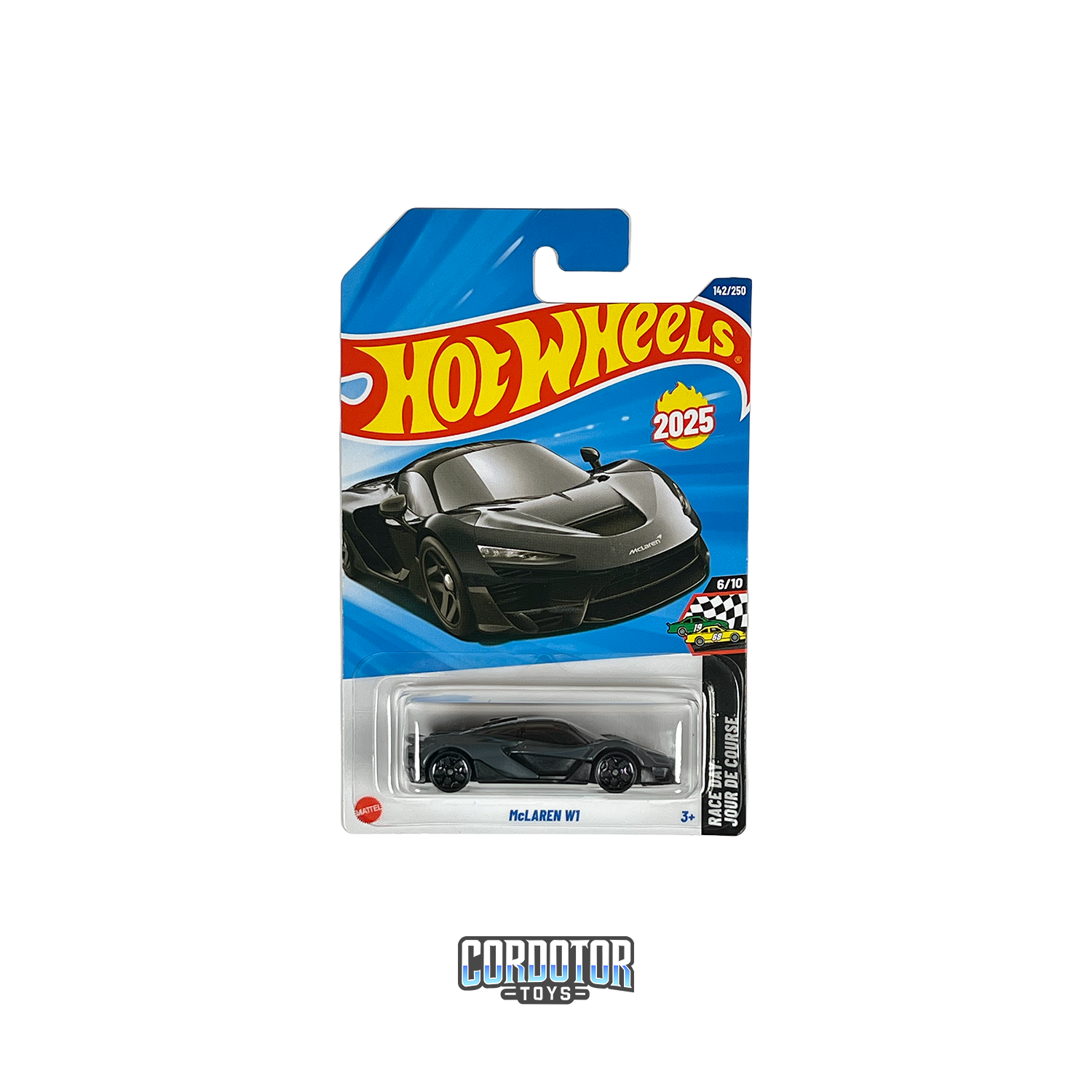 Hot Wheels McLaren W1 color negro en blister original