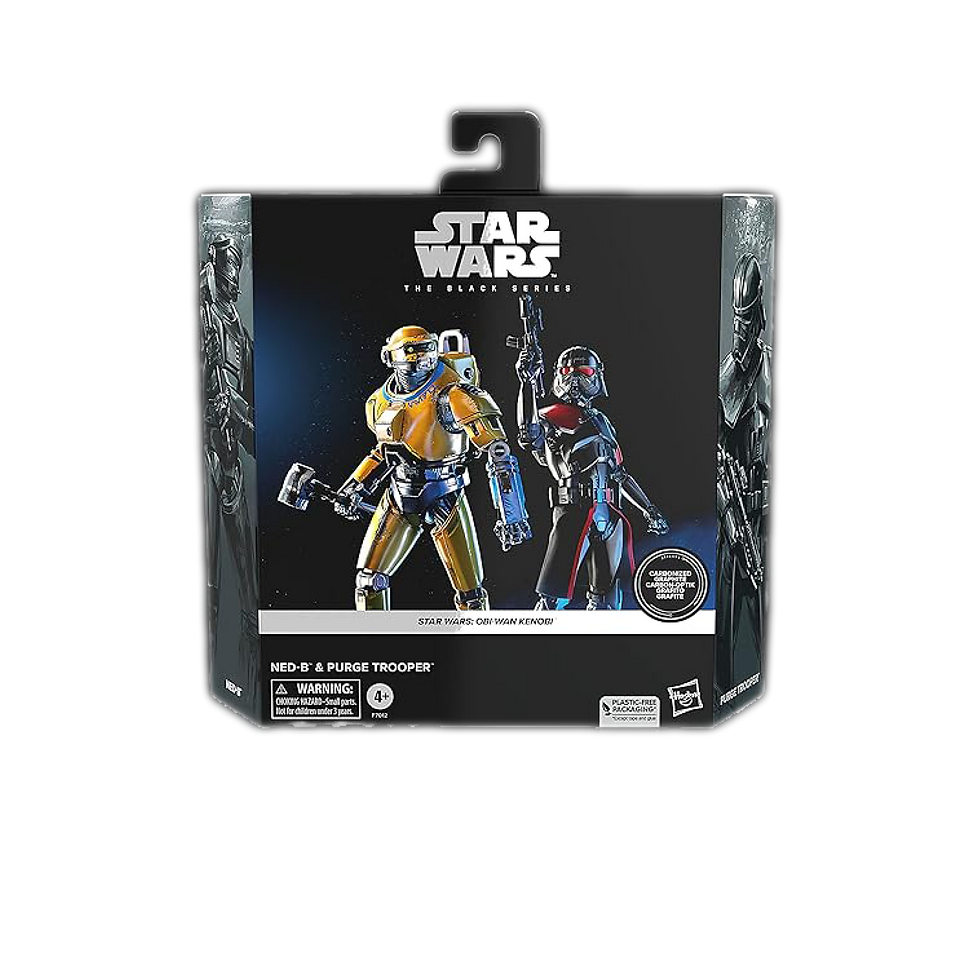Pack de figuras de acción Star Wars The Black Series Ned-B & Purge Trooper, en su empaque original.
