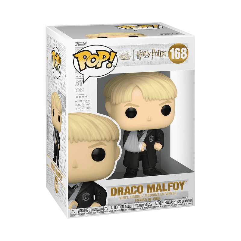 Funko Pop Harry Potter - Malfoy Brazo Roto #168, en su caja original.