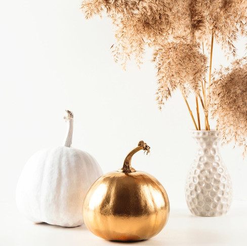 Gold and White Halloween