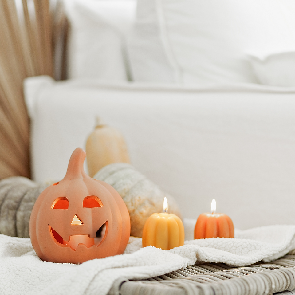 Pumpkin Halloween candles for Fame Area Feng Shui
