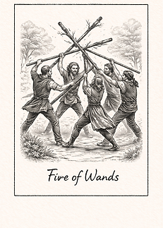 FIVE OF WANDS