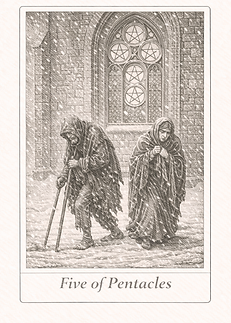 FIVE OF PENTACLES