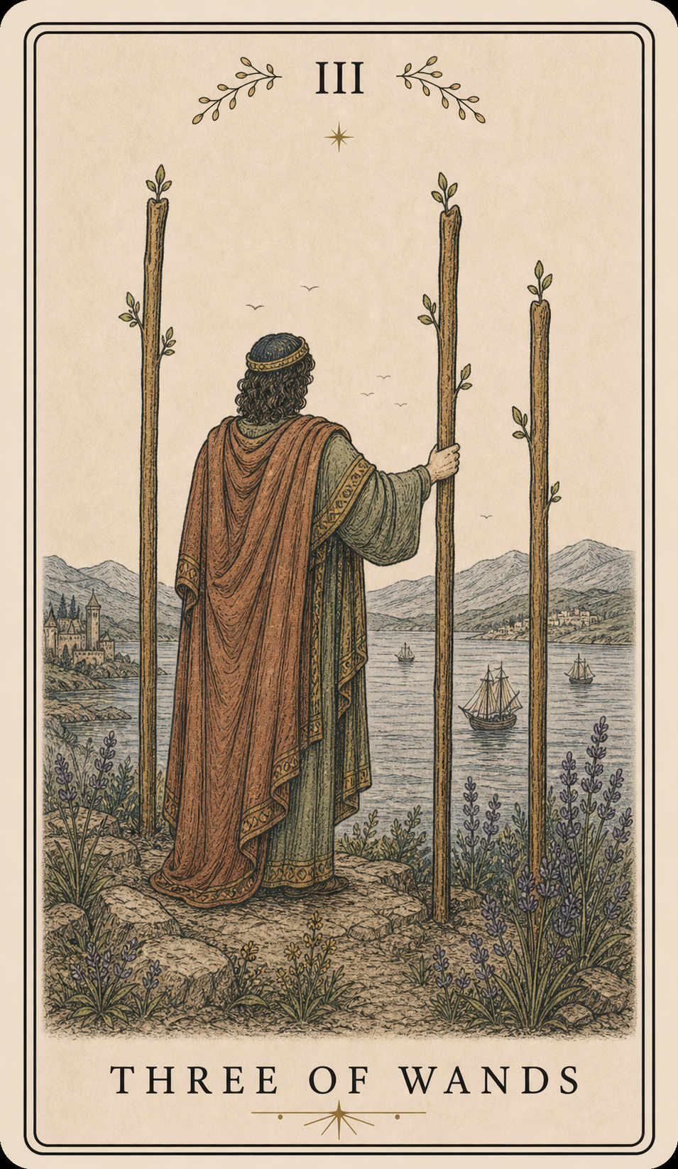 THREE OF WANDS